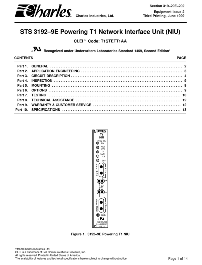Charles 31929E Product information manual
