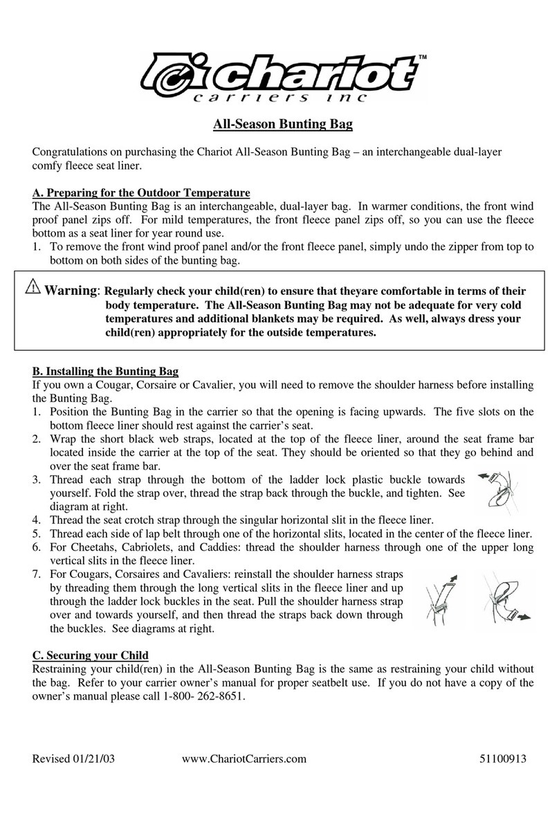 Chariot Carriers 51100913 instruction manual