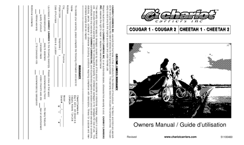 Chariot Carriers 51100460 owner's manual