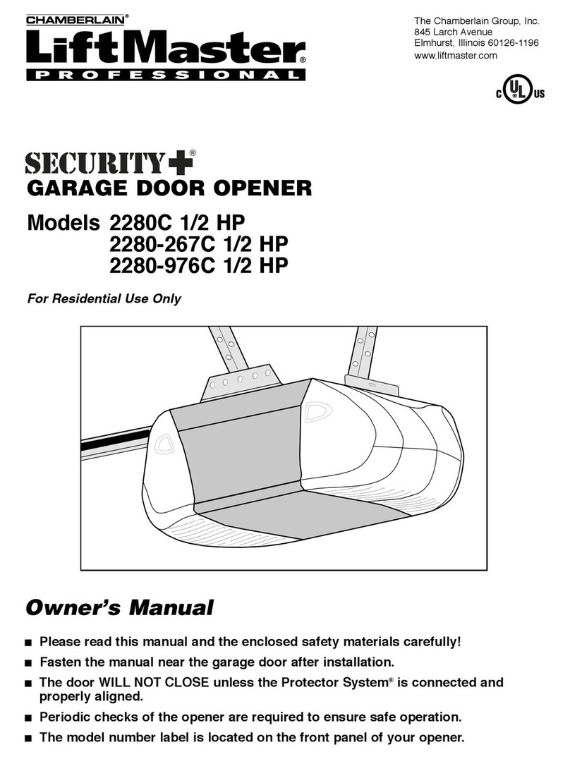 Chamberlain Security+ 2280-976C owner's manual