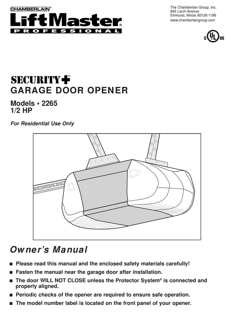 Chamberlain 2265 owner's manual