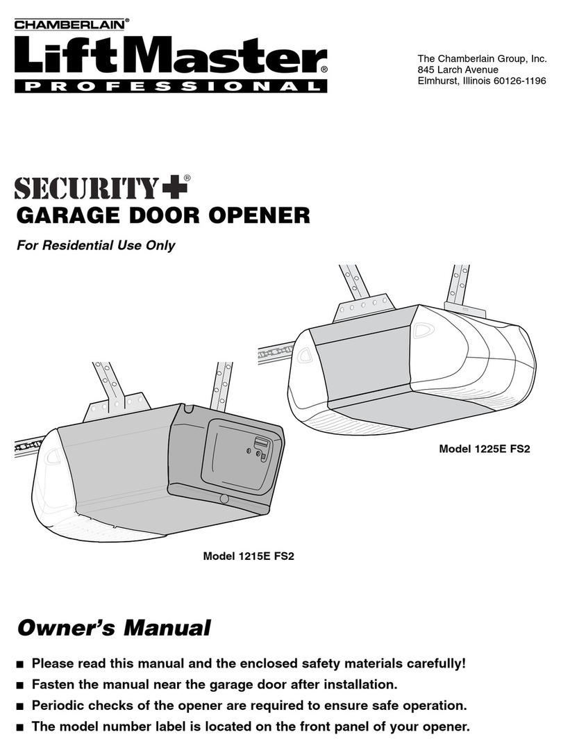 Chamberlain Security+ 1215E FS2 User manual