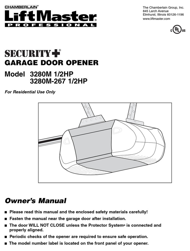 Chamberlain LiftMaster Professional Security+ 3245M User manual