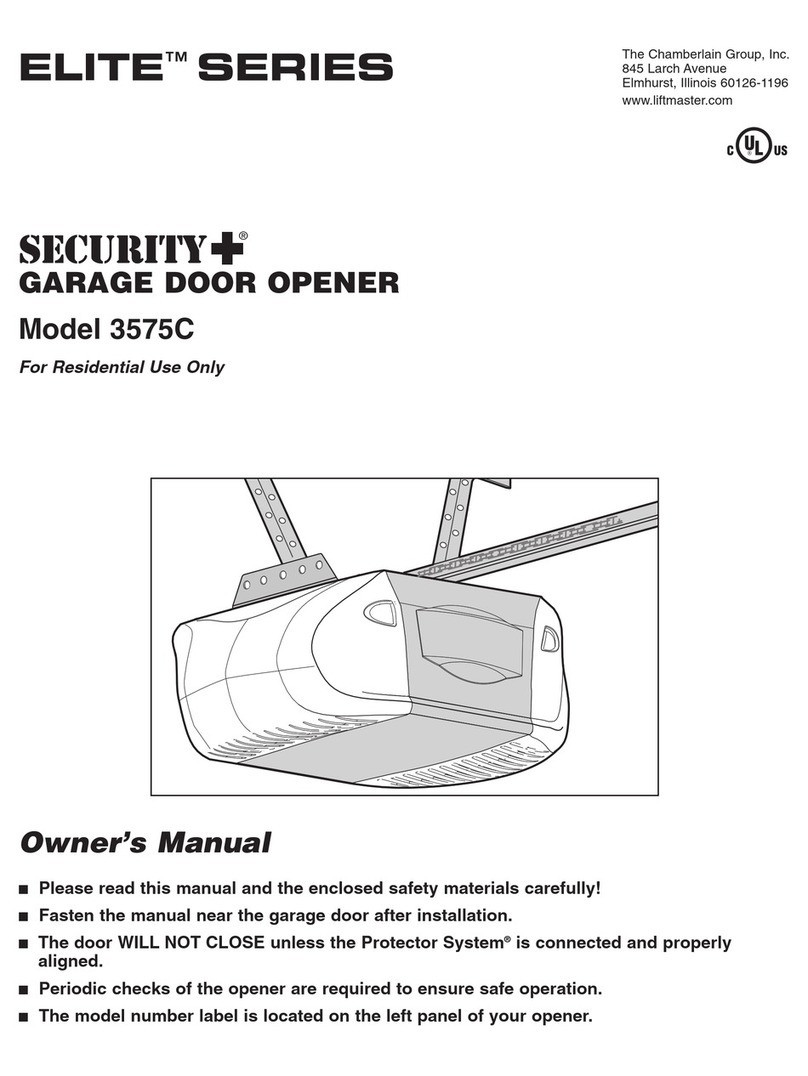 Security + LiftMaster Professional Security+ 3575C owner's manual