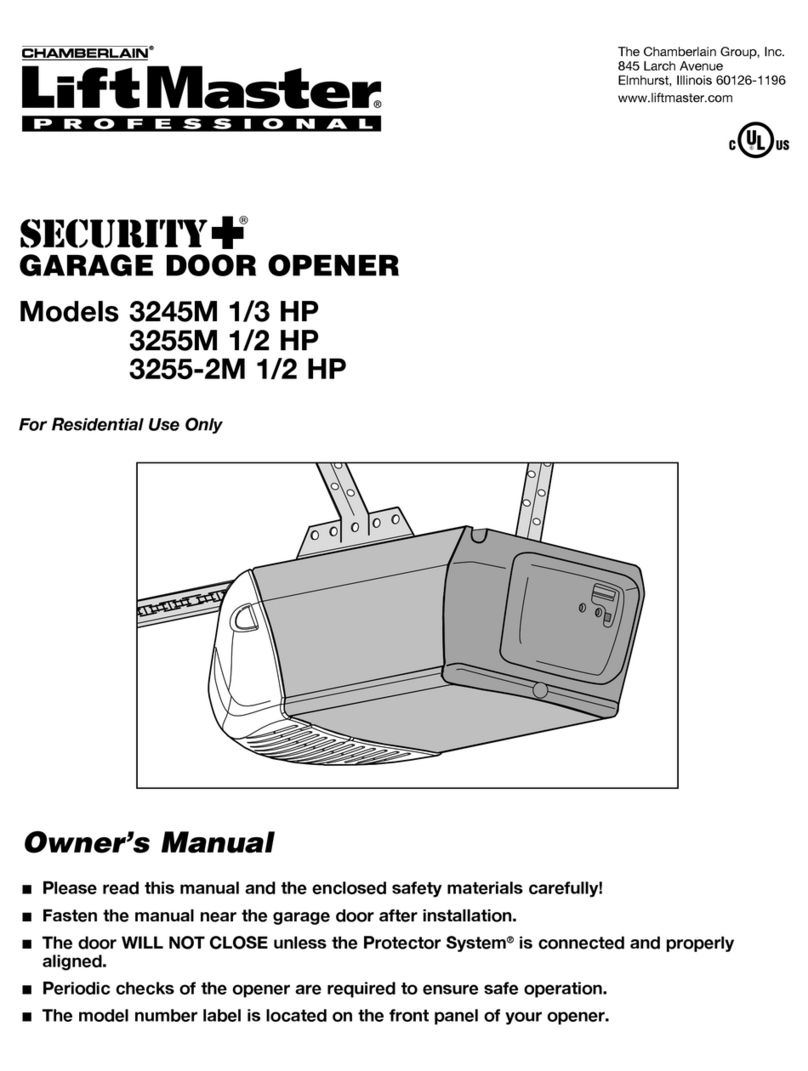 Chamberlain LiftMaster Professional Security+ 3245M owner's manual