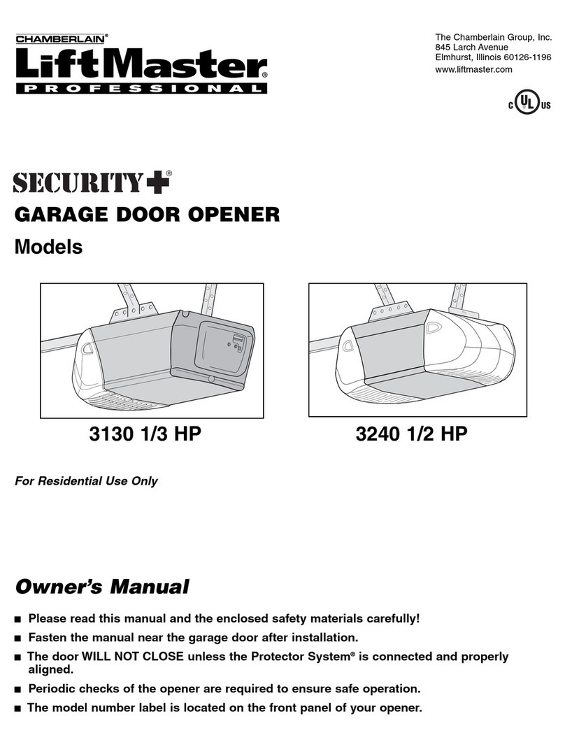 Chamberlain 3130 1/3 HP User manual Chamberlain 3130 1/3 HP User manual