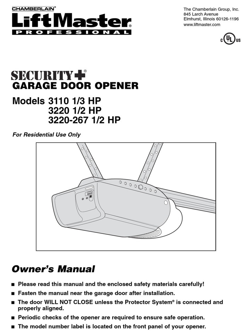 Chamberlain 3110 owner's manual Chamberlain 3110 owner's manual