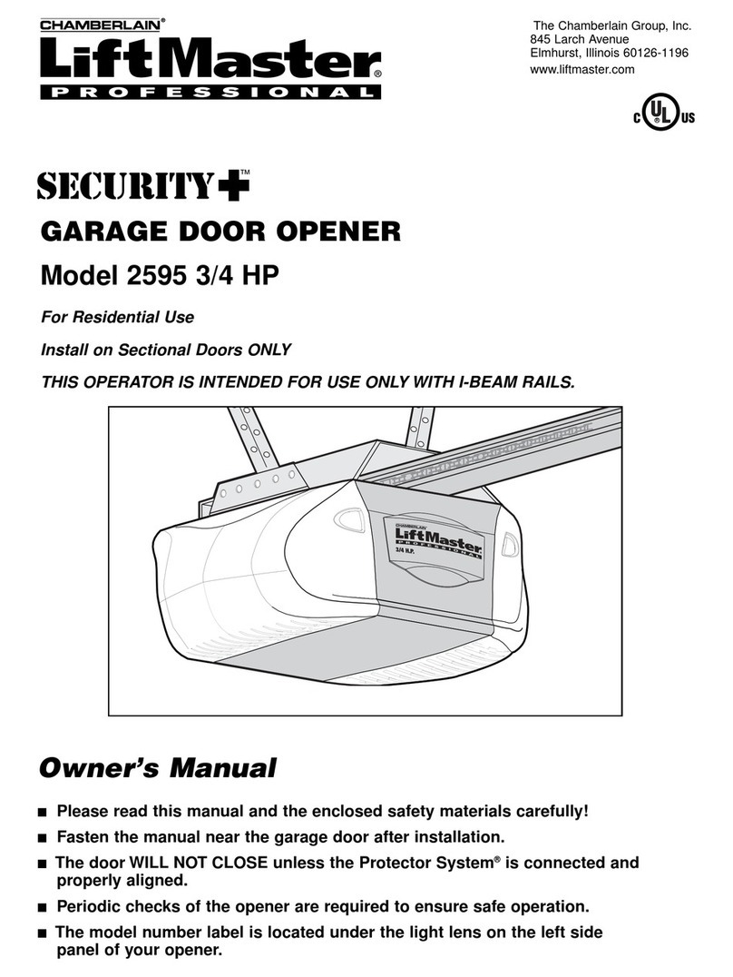Chamberlain 2595 User manual