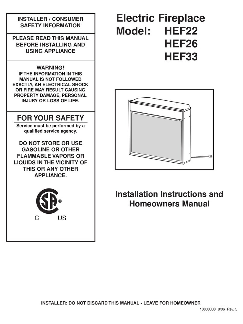 CFM HEF26 Installation instructions and homeowner's manual CFM HEF26 Installation instructions and homeowner's manual