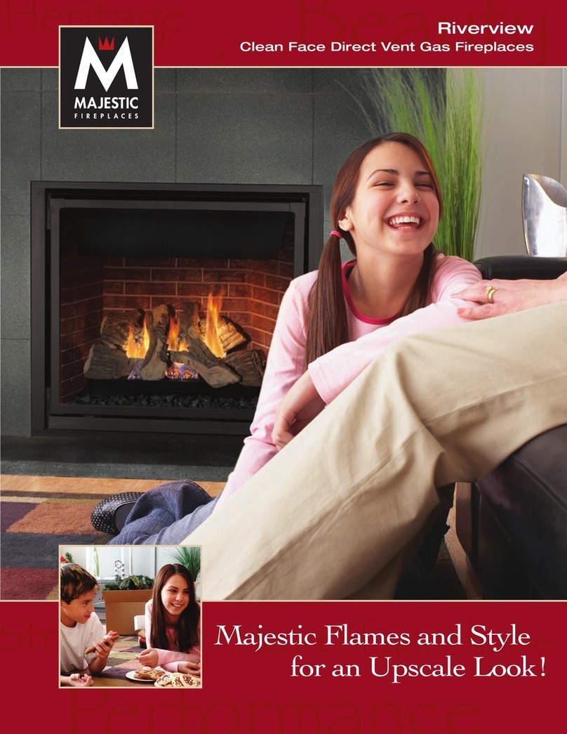 Majestic fireplaces Riverview RDV4136RN User manual