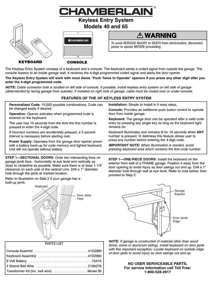 Chamberlain 40 User manual