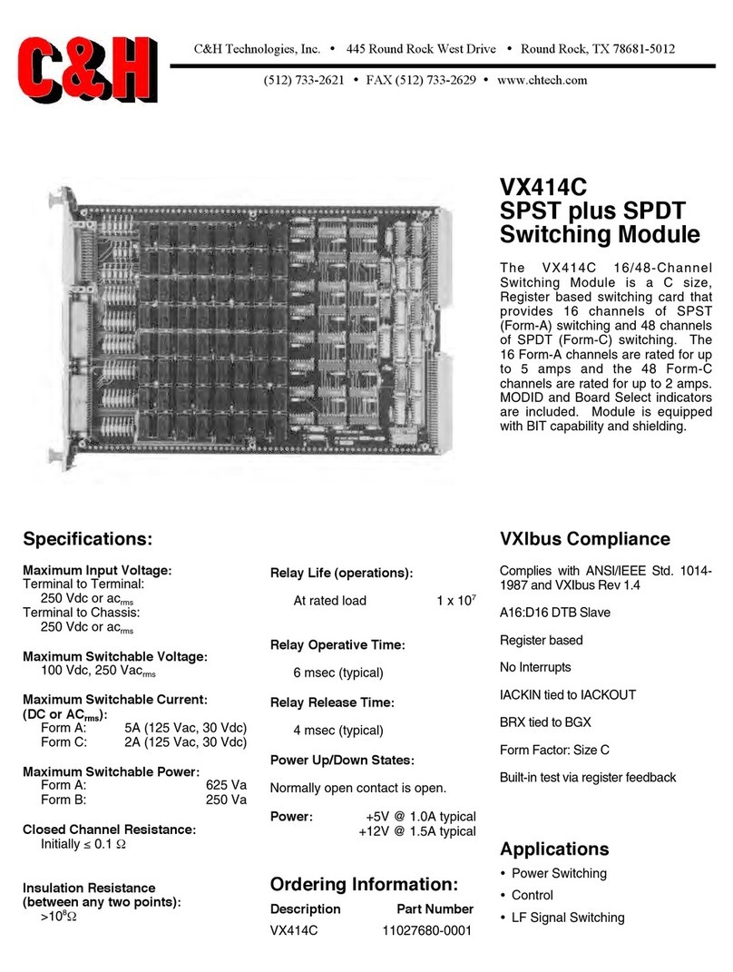 C&H Technologies VX414C User manual