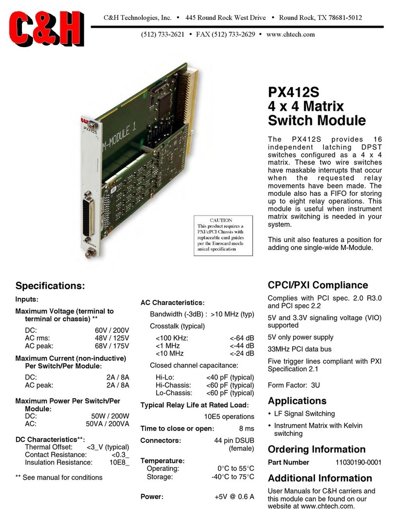 C&H Technologies PX412S specification
