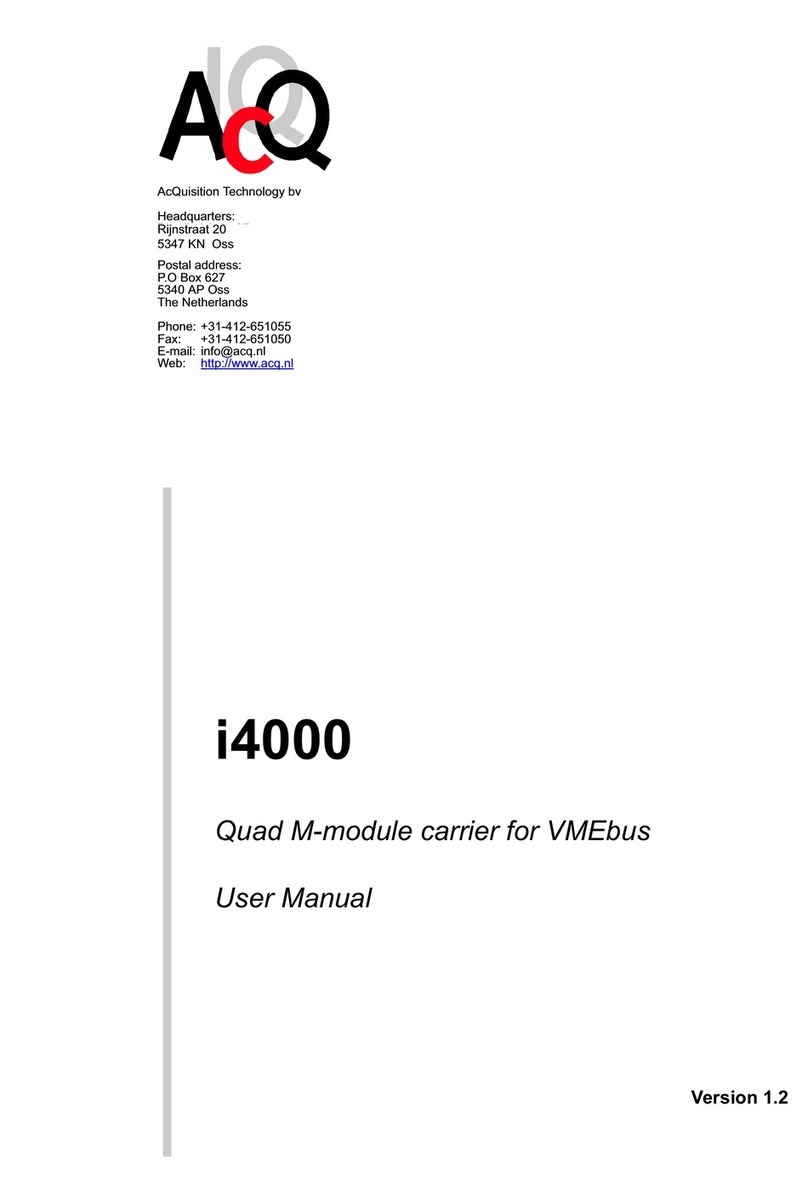 AcQuisition Technology Quad M-module Carrier i4000 user manual
