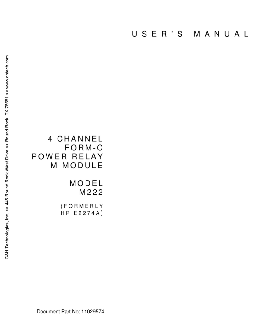 C&H Technologies M222 user manual