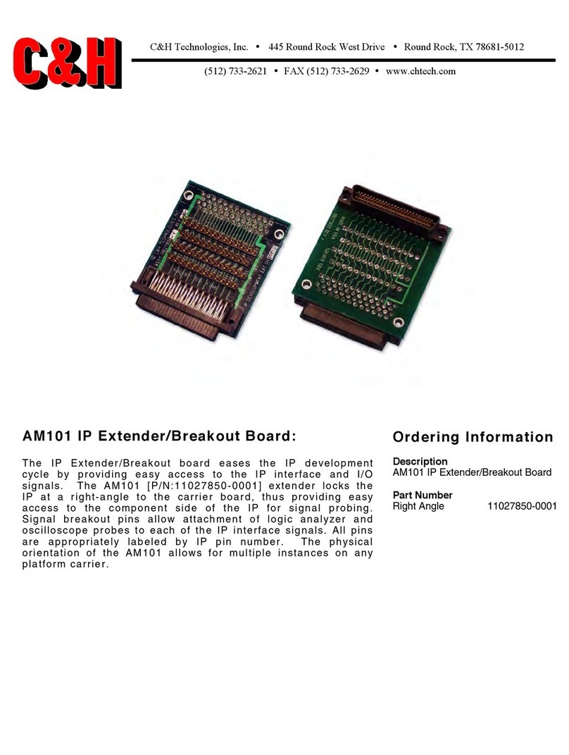 C&H Technologies AM101 User manual