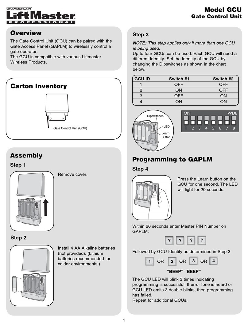 Chamberlain GCU user manual