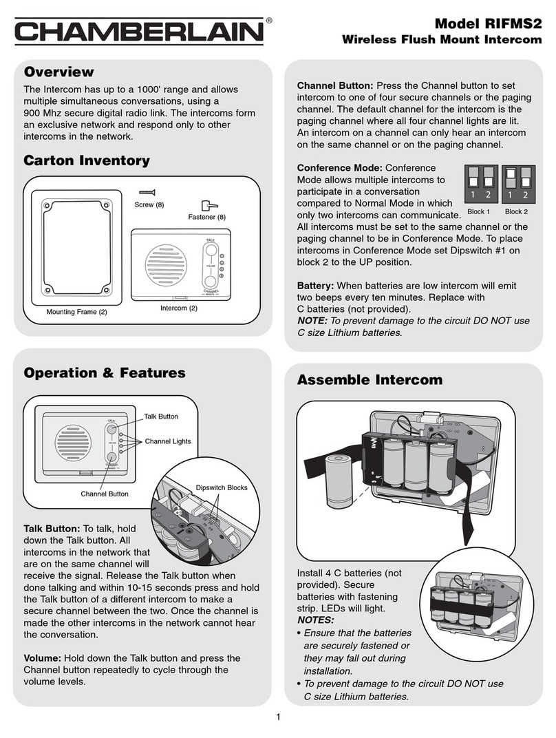 Chamberlain RIFMS2 user manual
