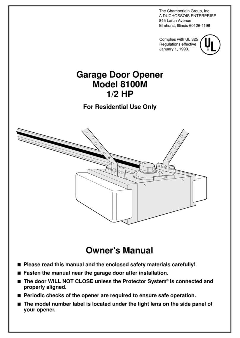 Chamberlain 8100M User manual