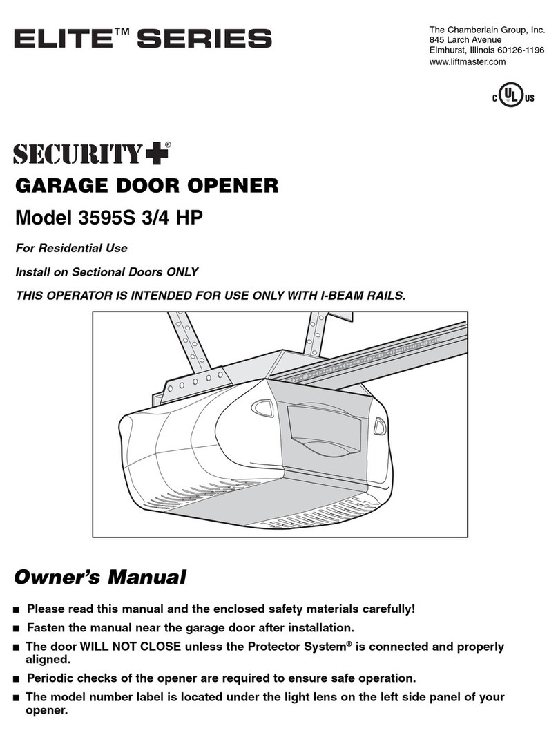 Security + Elite 3595S owner's manual Security + Elite 3595S owner's manual