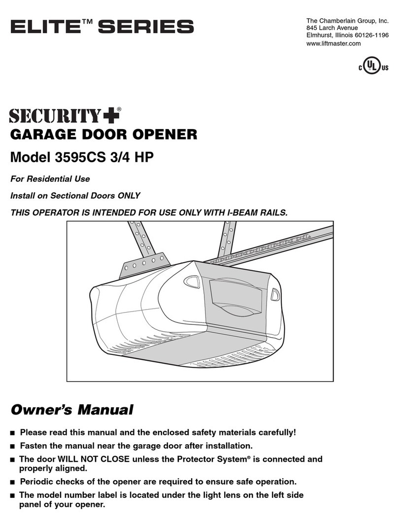 Security + Elite 3595CS owner's manual Security + Elite 3595CS owner's manual