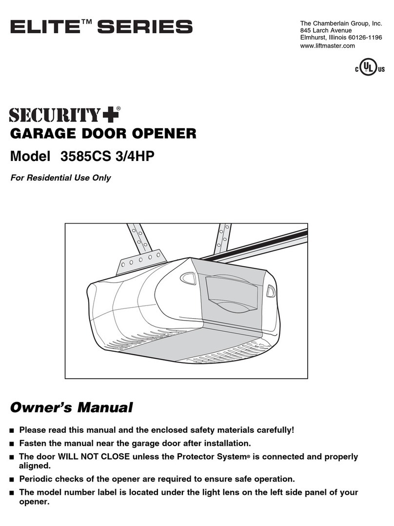 Chamberlain 3585CS 3/4HP User manual