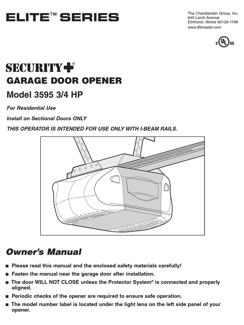Security + 3595 User manual