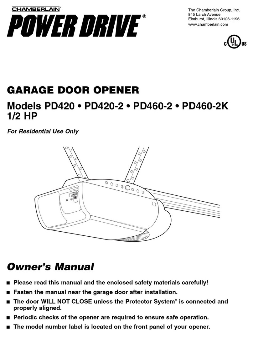 Chamberlain POWER DRIVE PD420 User manual