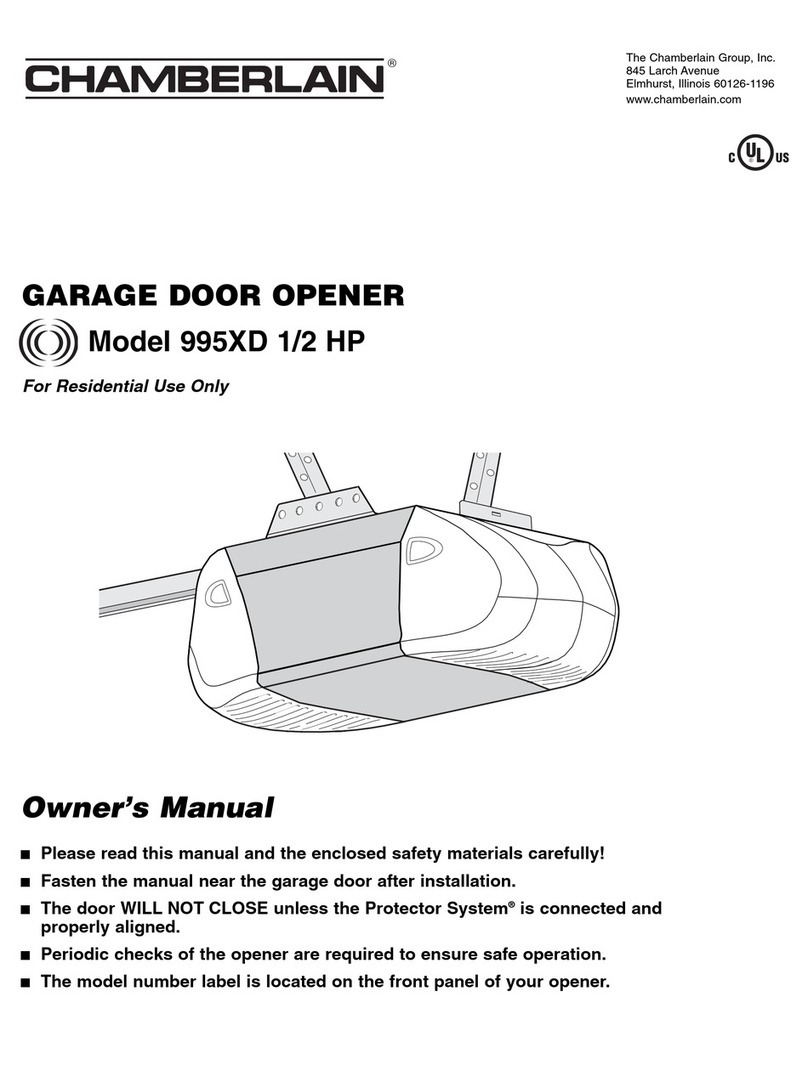 Chamberlain 995XD owner's manual