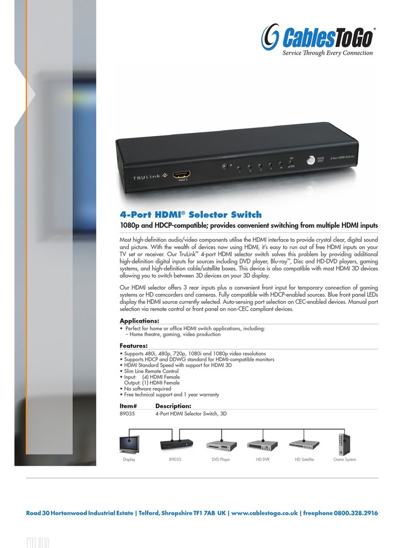 Cables to Go TRULINK 89035 brochure