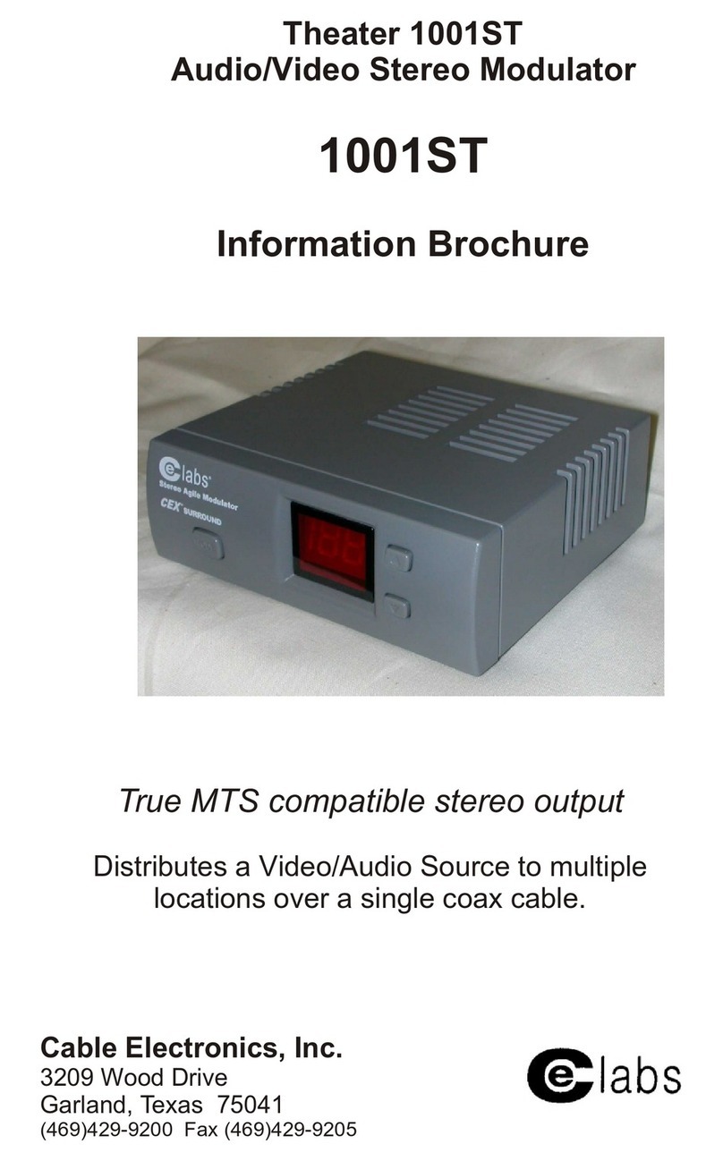 Cable Electronics CE Labs 1001ST brochure