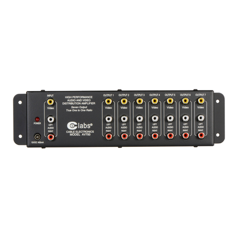 Cable Electronics AV400 instruction manual
