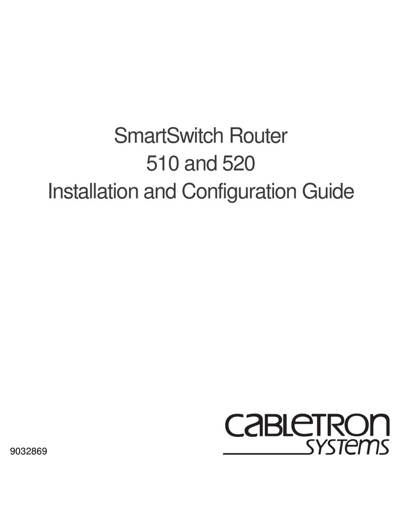 Cabletron Systems SmartSwitch Router 520 Operator's manual