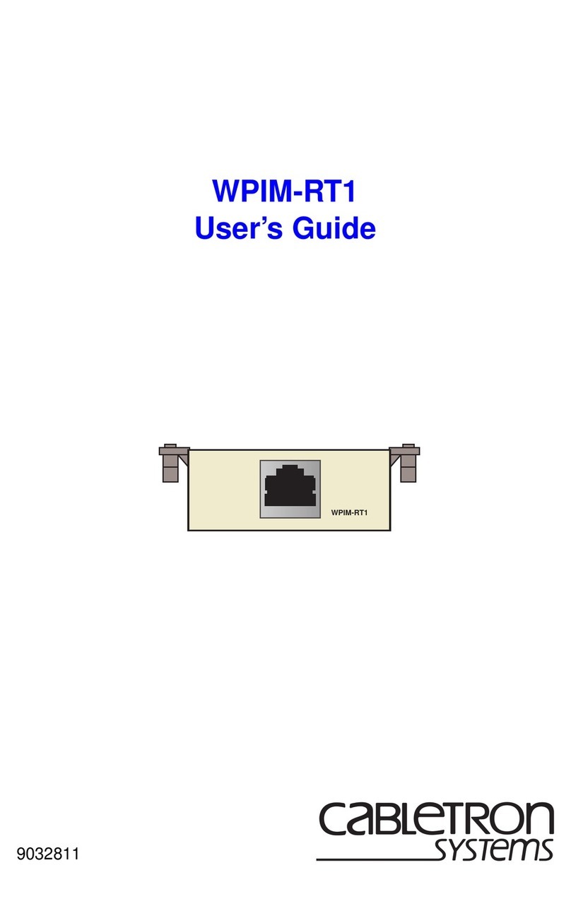 Cabletron Systems WPIM-RT1 User manual