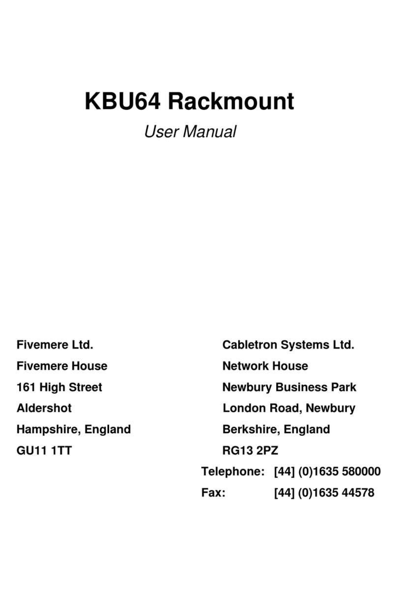 Cabletron Systems KBU64 Rackmount user manual