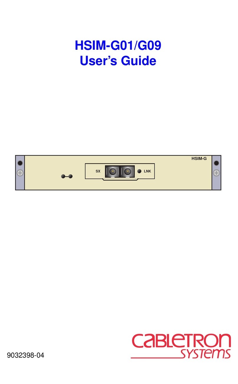 Cabletron Systems HSIM HSIM-G01 User manual Cabletron Systems HSIM HSIM-G01 User manual