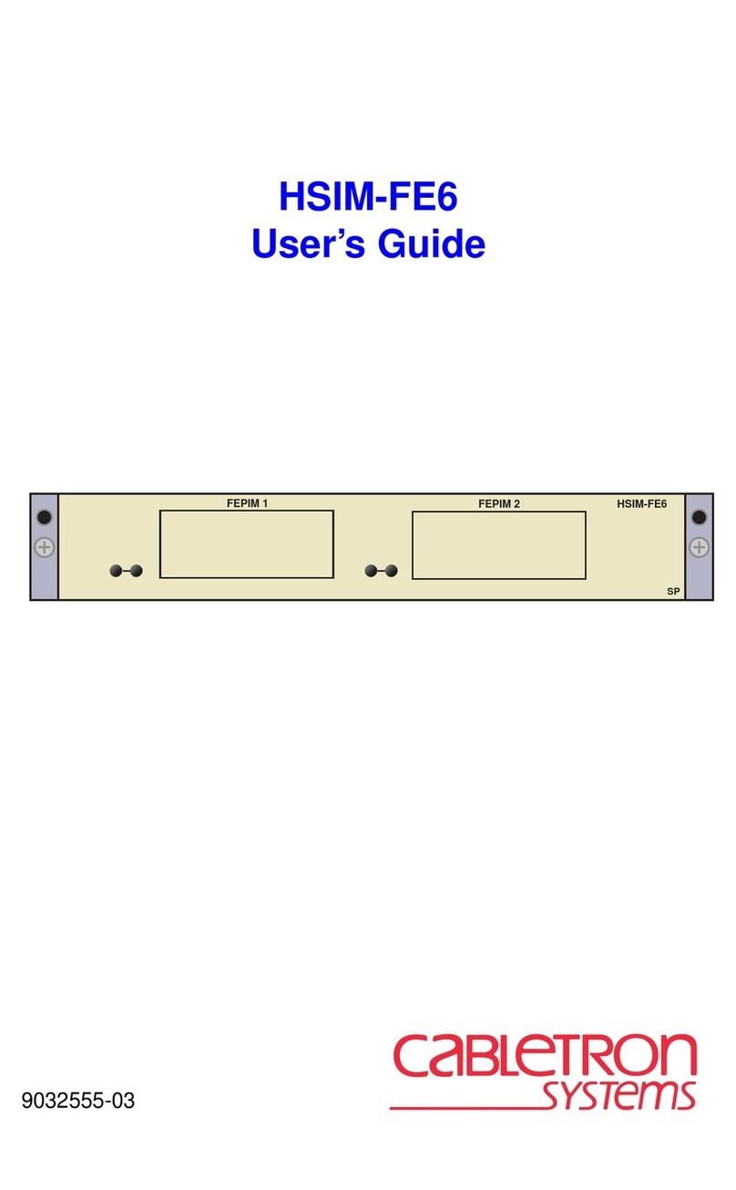 Cabletron Systems HSIM-FE6 user guide Cabletron Systems HSIM-FE6 user guide