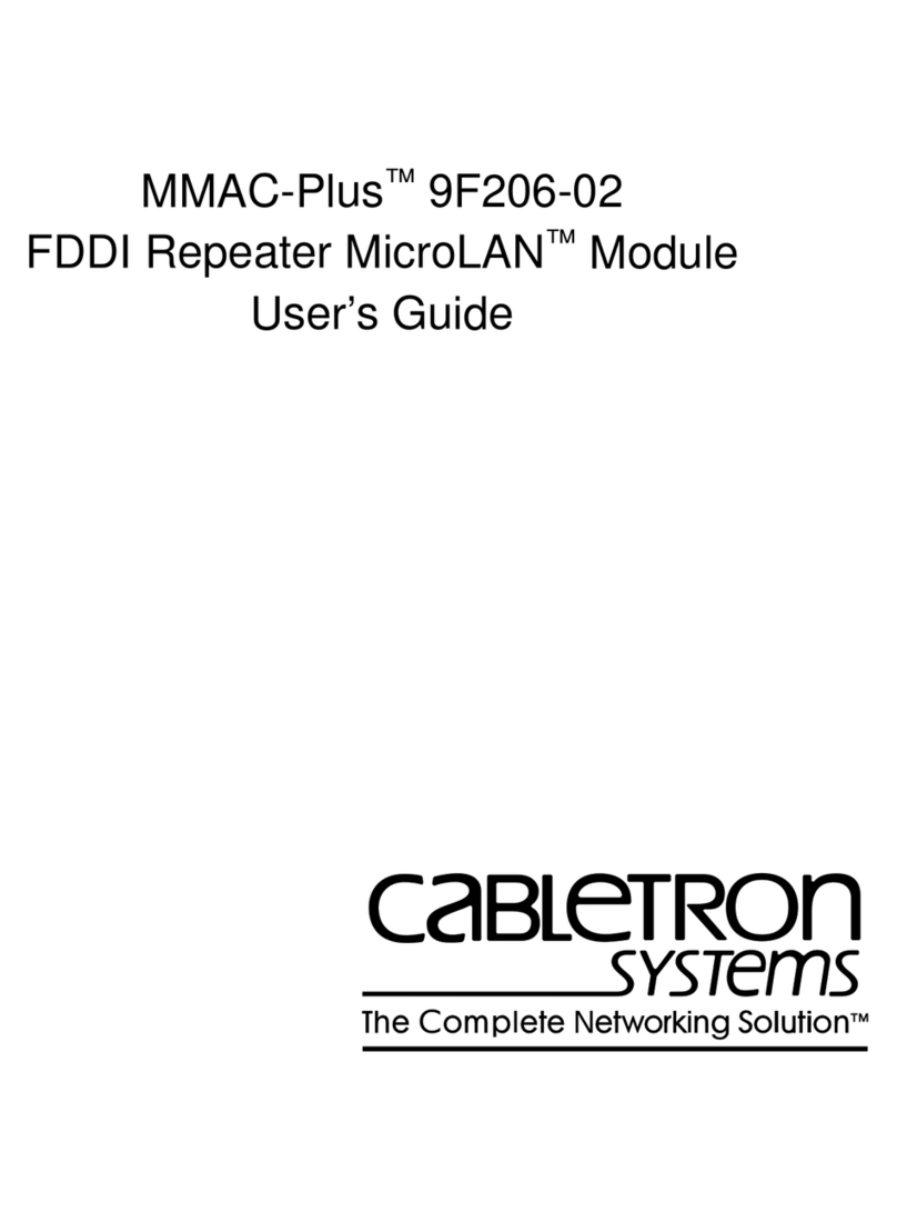 Cabletron Systems FDDI Repeater user guide