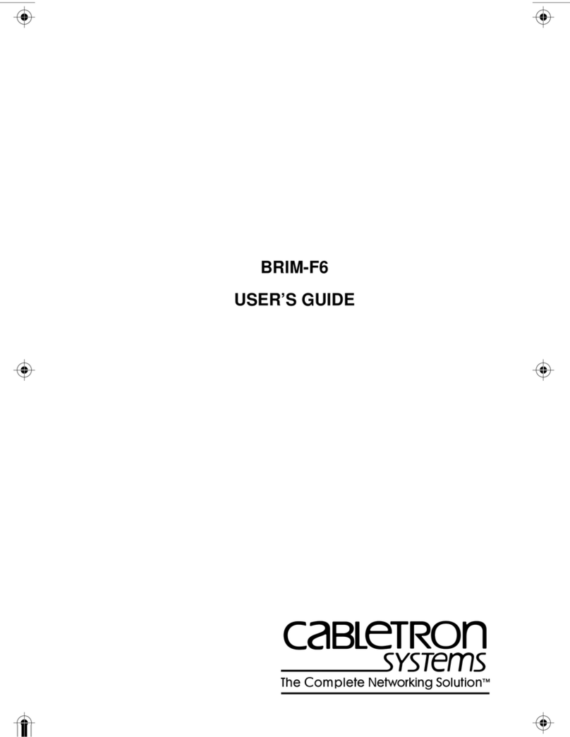 Cabletron Systems Cabletron BRIM-F6 user guide