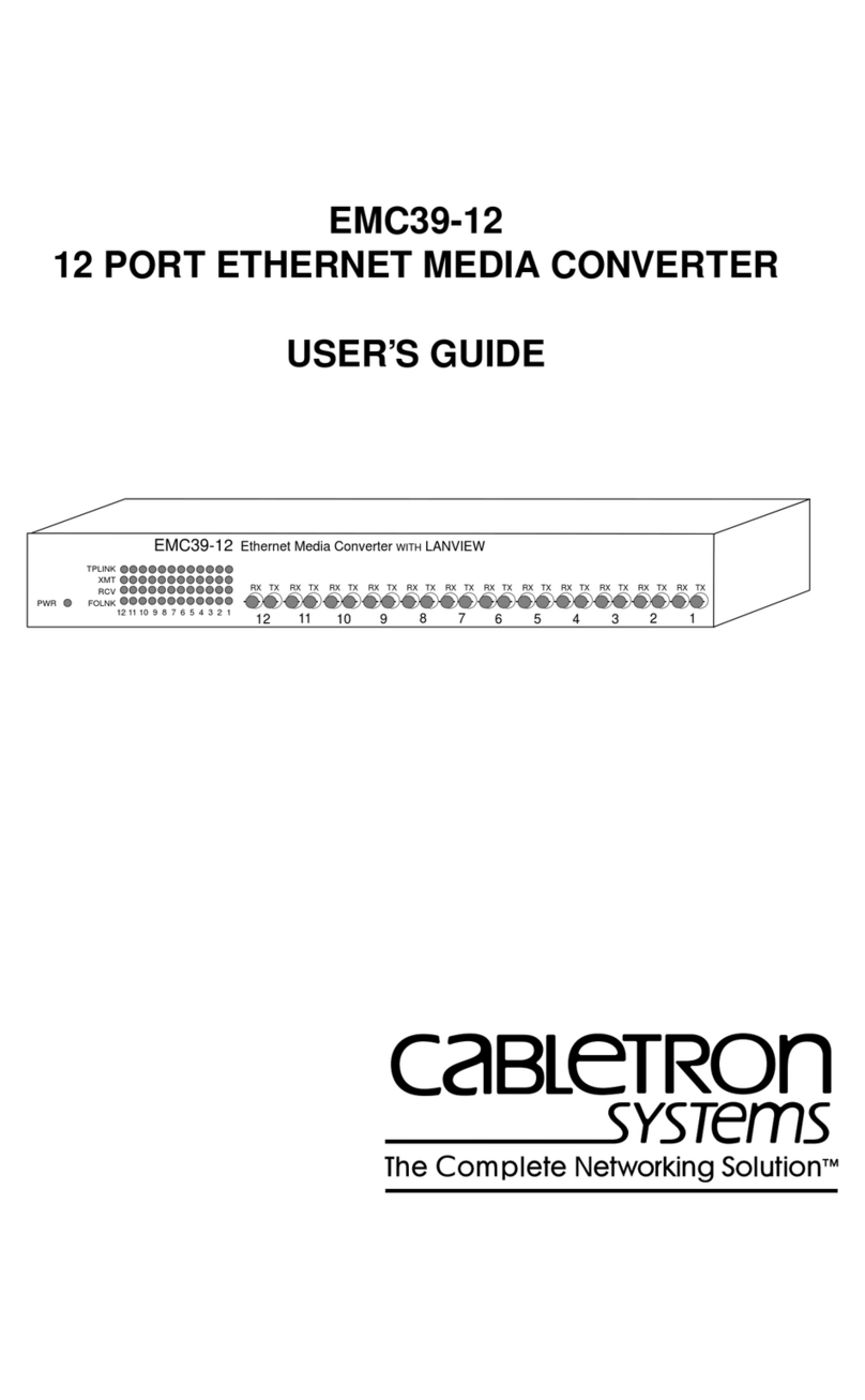 Cabletron Systems EMC39-12 user guide