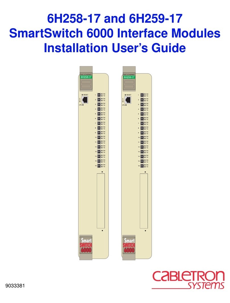 Cabletron Systems 6H258-17 Operation manual