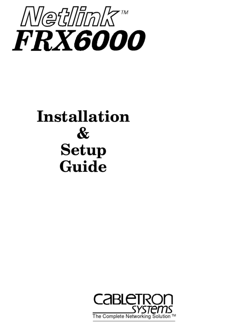 Cabletron Systems SPECTRUM FRX6000 User manual Cabletron Systems SPECTRUM FRX6000 User manual