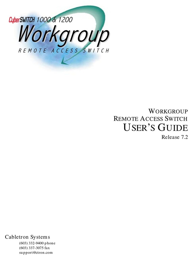 Cabletron Systems CyberSWITCH CSX1200 user guide