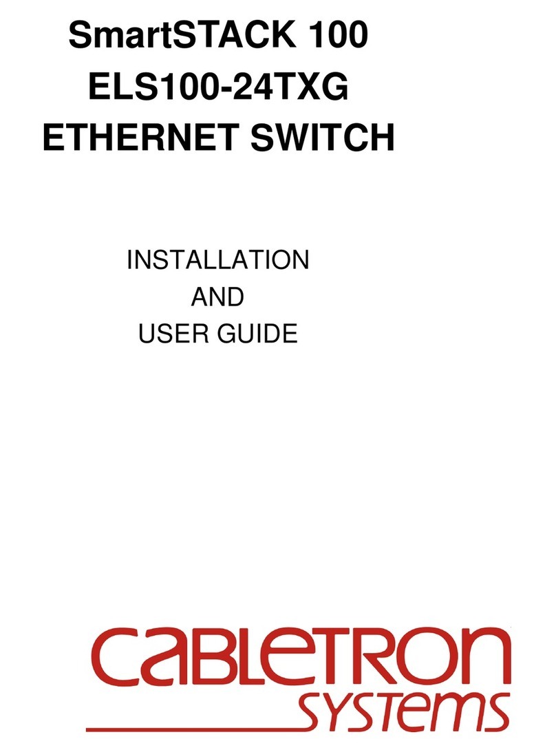 Cabletron Systems SmartSTACK ELS100-24TXG Installation and user guide Cabletron Systems SmartSTACK ELS100-24TXG Installation and user guide