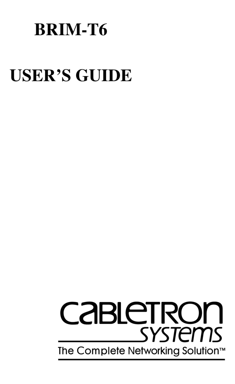 Cabletron Systems BRIM-T6 User manual