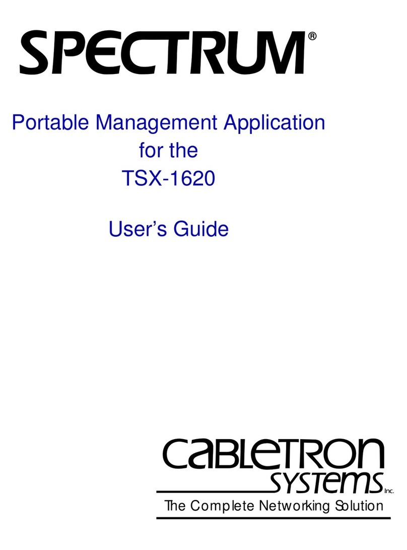 Cabletron Systems TSX-1620 User manual
