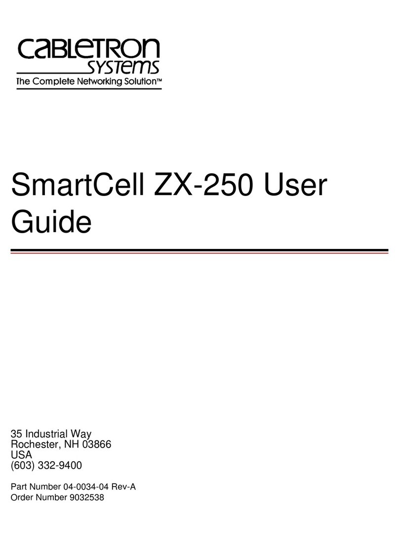 Cabletron Systems SmartCell ZX-250 User manual