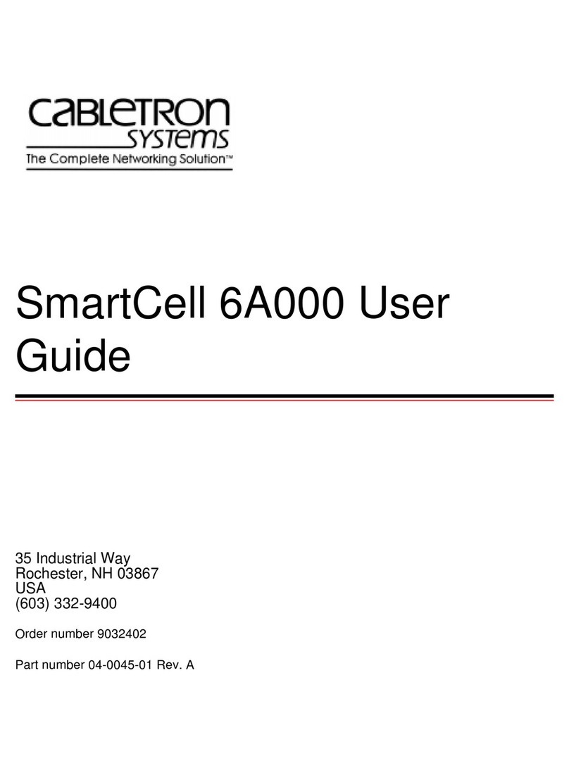Cabletron Systems SmartCell 6A000 User manual