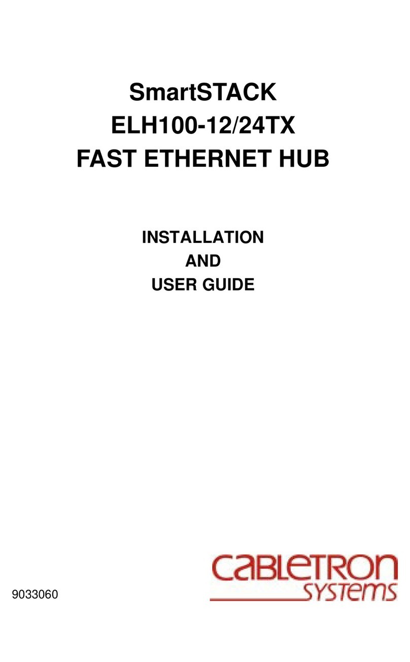 Cabletron Systems SmartSTACK ELH100 User manual