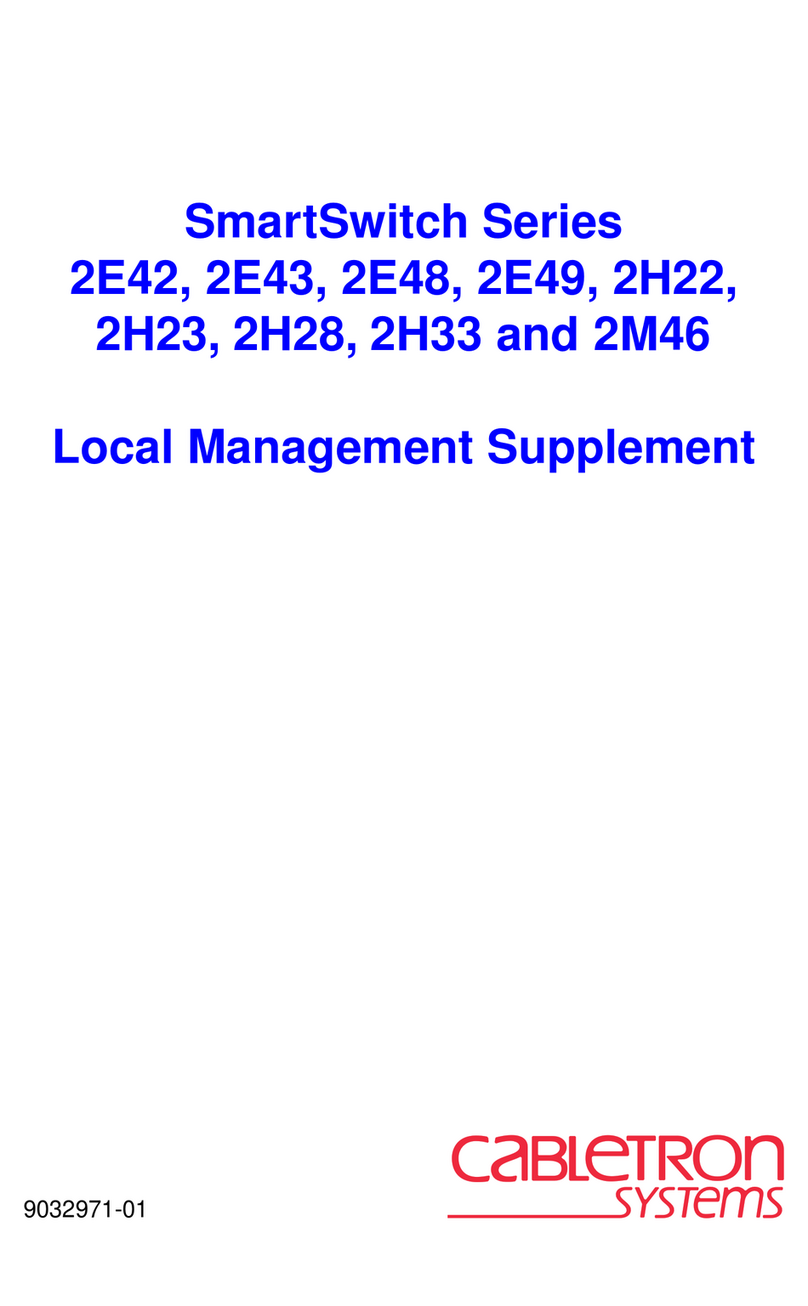 Cabletron Systems SmartSwitch 2H22 Owner's manual